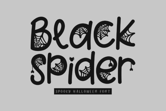 Black Spider Font - Featured Image