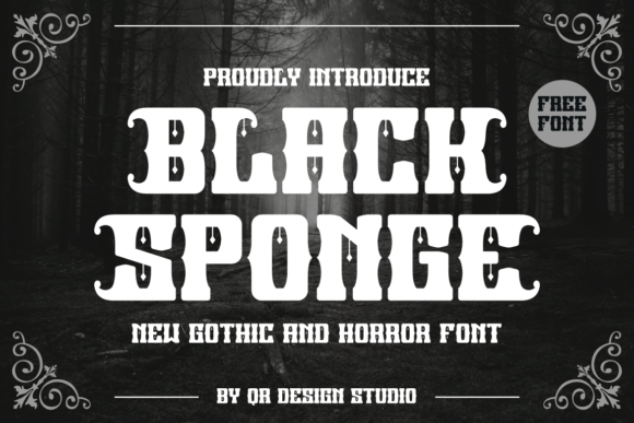 Black Sponge Font - Featured Image