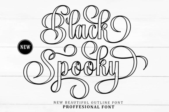 Black Spooky Font - Featured Image