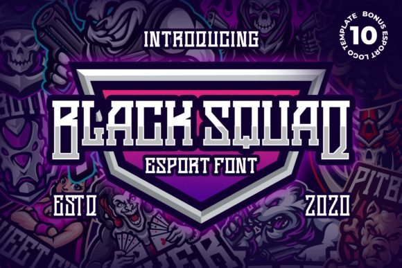 Black Squad Font - Featured Image