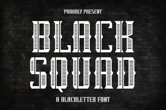 Black Squad Font - Featured Image