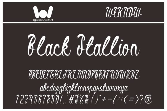 Black Stallion Font - Featured Image