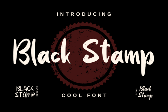 Black Stamp Font - Featured Image