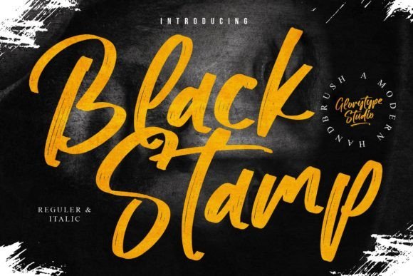 Black Stamp Font - Featured Image