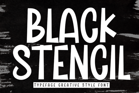 Black Stencil Font - Featured Image
