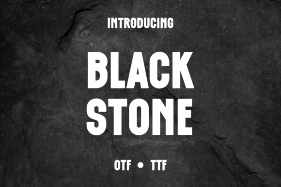 Black Stone Font - Featured Image