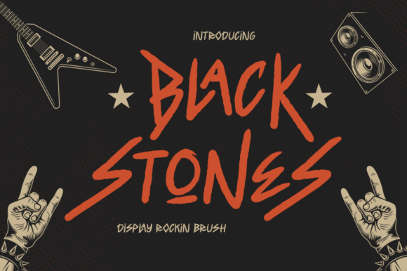 Black Stones Font - Featured Image