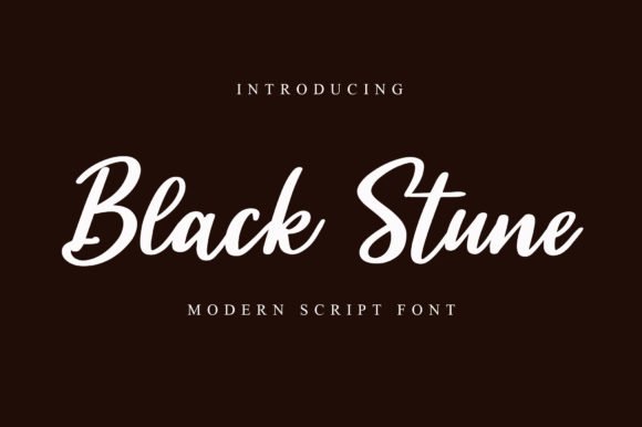 Black Stune Font - Featured Image