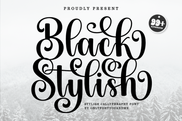 Black Stylish Font - Featured Image