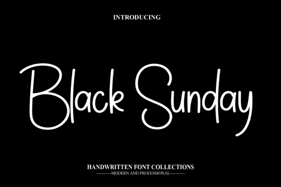 Black Sunday Font - Featured Image