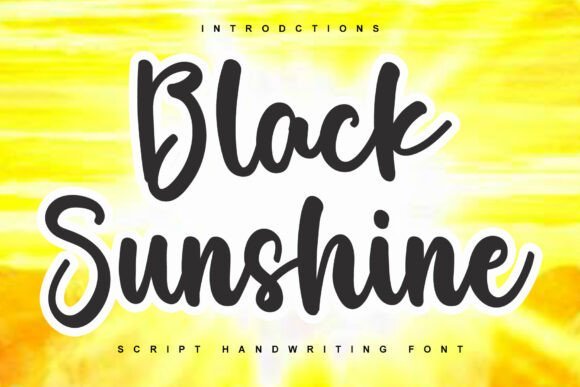 Black Sunshine Font - Featured Image