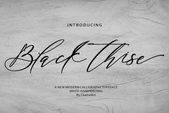 Black Thise Font - Featured Image