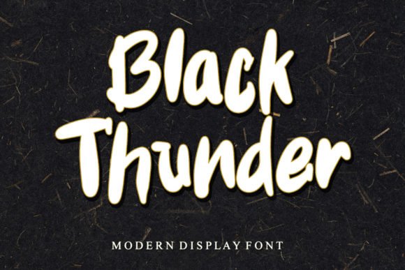 Black Thunder Font - Featured Image
