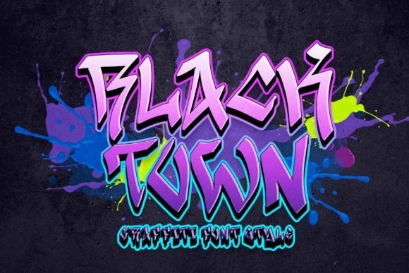 Black Town Font - Featured Image