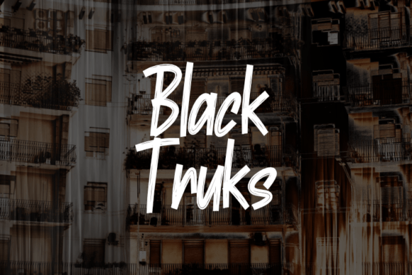 Black Truks Font - Featured Image