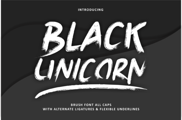 Black Unicorn Font - Featured Image