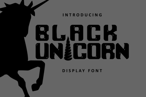 Black Unicorn Font - Featured Image