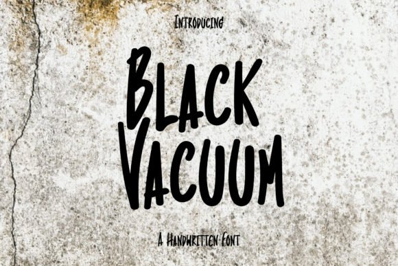 Black Vacuum Font - Featured Image