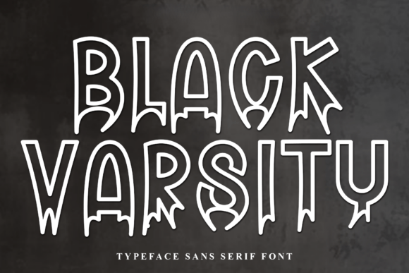 Black Varsity Font - Featured Image