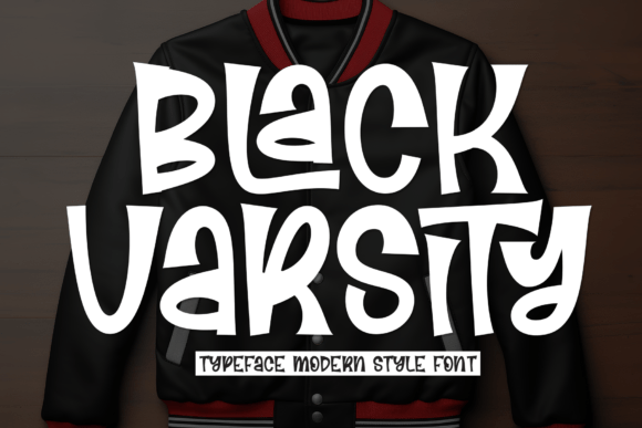 Black Varsity Font - Featured Image
