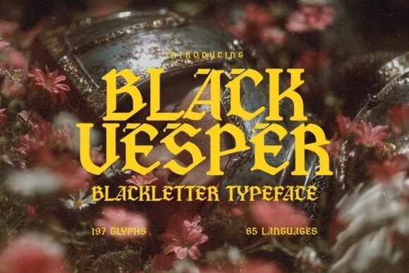 Black Vesper Font - Featured Image