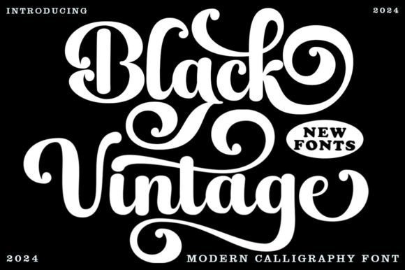 Black Vintage Font - Featured Image