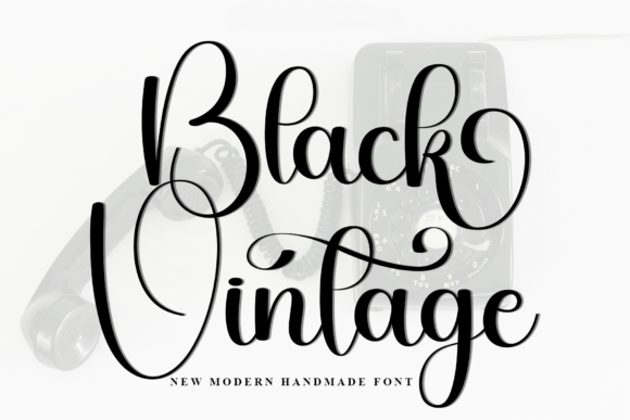 Black Vintage Font - Featured Image