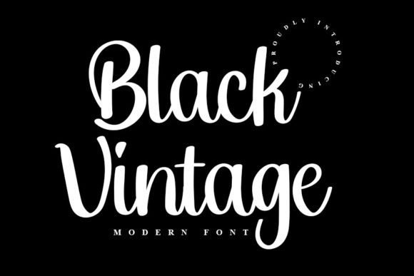 Black Vintage Font - Featured Image