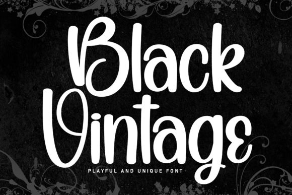 Black Vintage Font - Featured Image