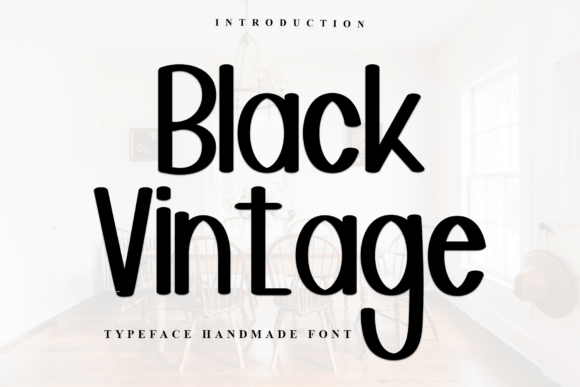 Black Vintage Font - Featured Image