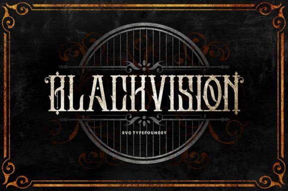 Black Vision Font - Featured Image