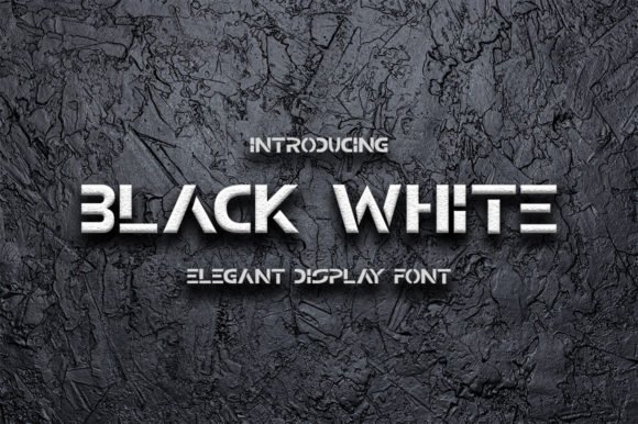 Black White Font - Featured Image