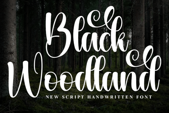 Black Woodland Font - Featured Image