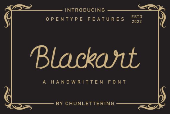 Blackart Font - Featured Image