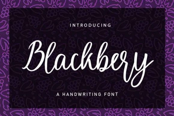 Blackbery Font - Featured Image
