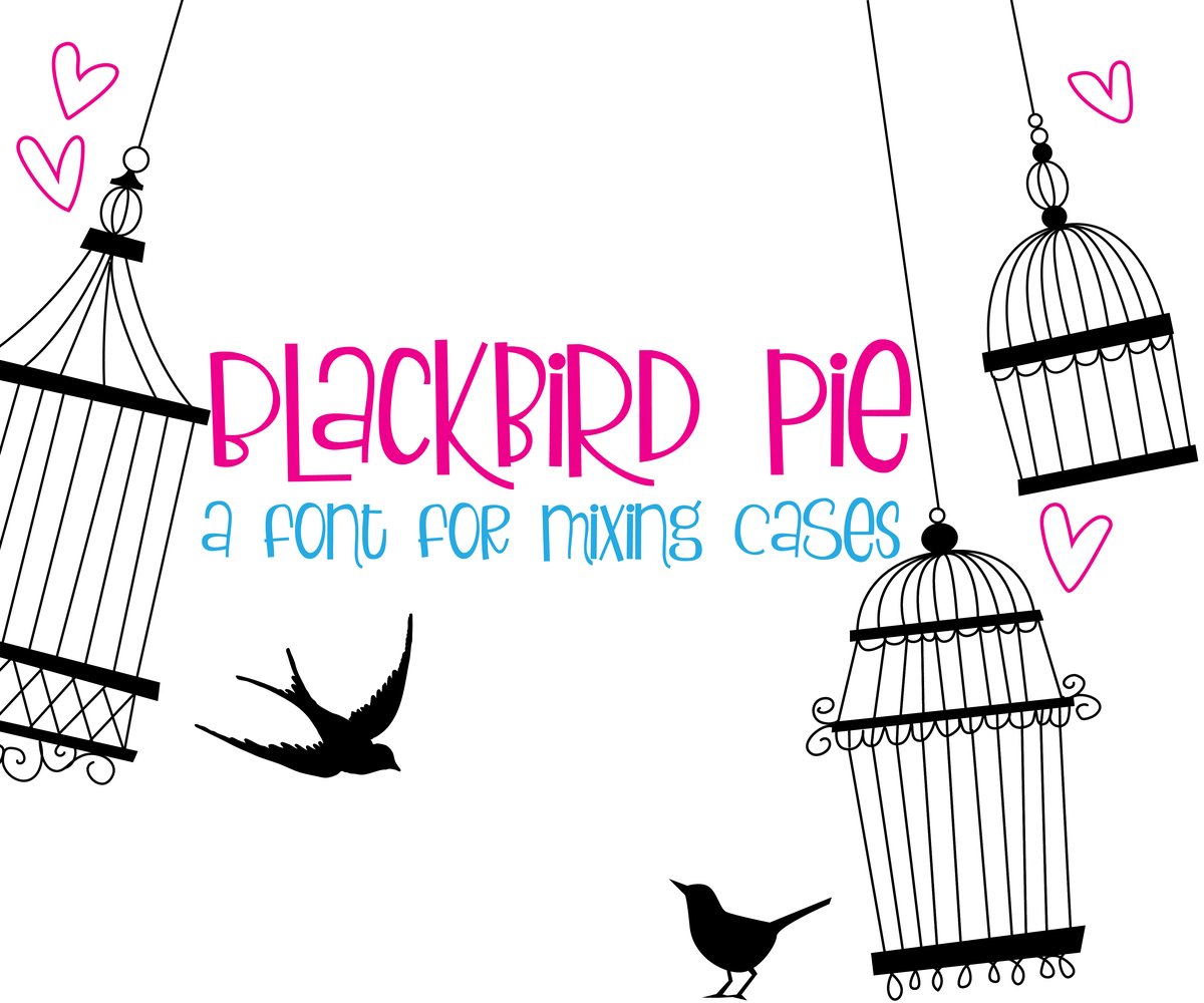 Blackbird Pie Font - Featured Image