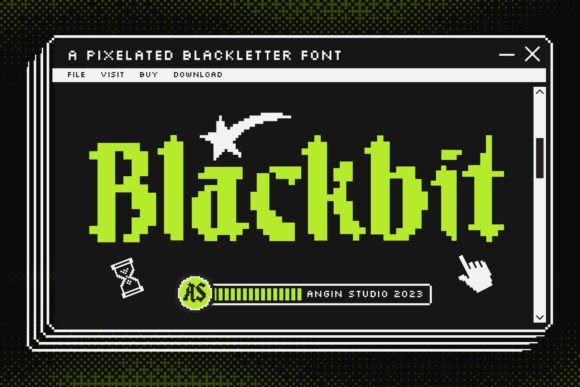 Blackbit Font - Featured Image