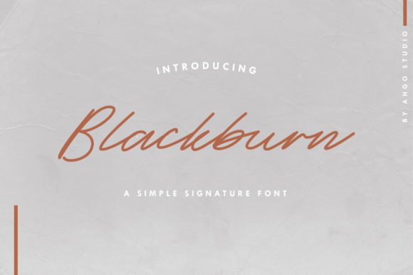 Blackburn Font - Featured Image