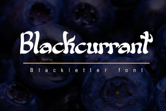 Blackcurrant Font - Featured Image