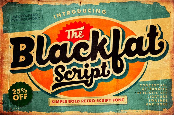 Blackfat Script Font - Featured Image