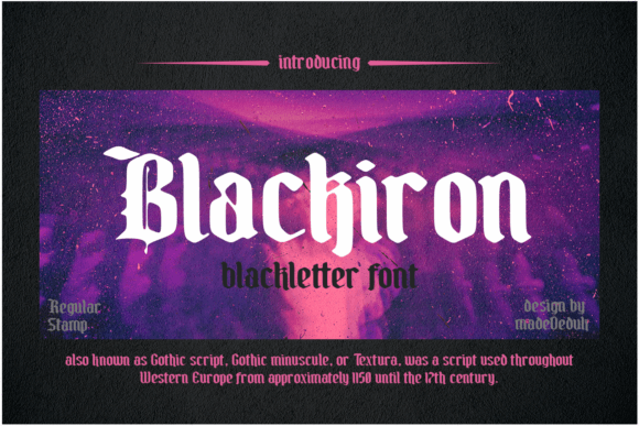 Blackiron Font - Featured Image