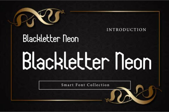 Blackletter Neon Font - Featured Image