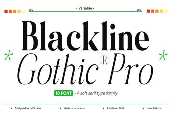 Blackline Gothic Font - Featured Image