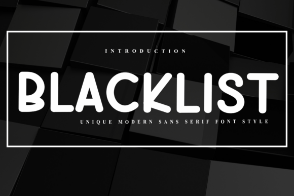 Blacklist Font - Featured Image