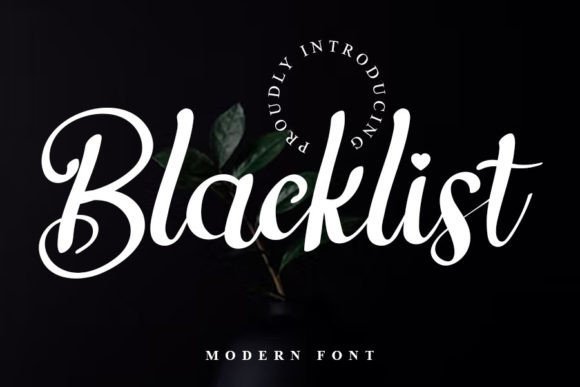Blacklist Font - Featured Image