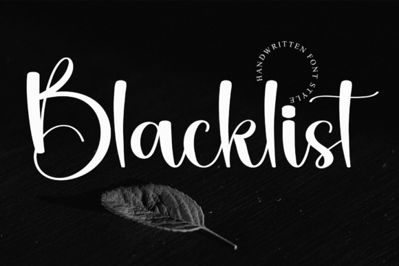 Blacklist Font - Featured Image