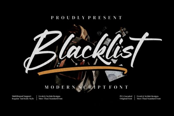 Blacklist Font - Featured Image