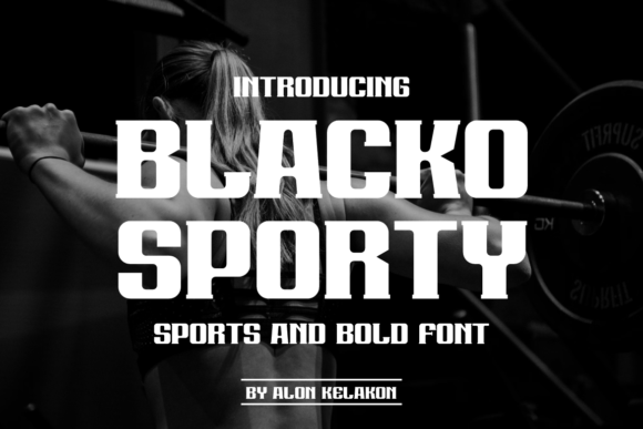 Blacko Sporty Font - Featured Image
