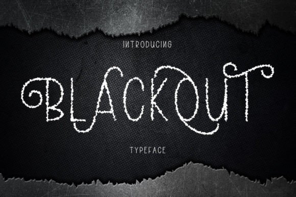 Blackout Font - Featured Image