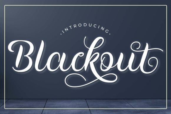 Blackout Font - Featured Image